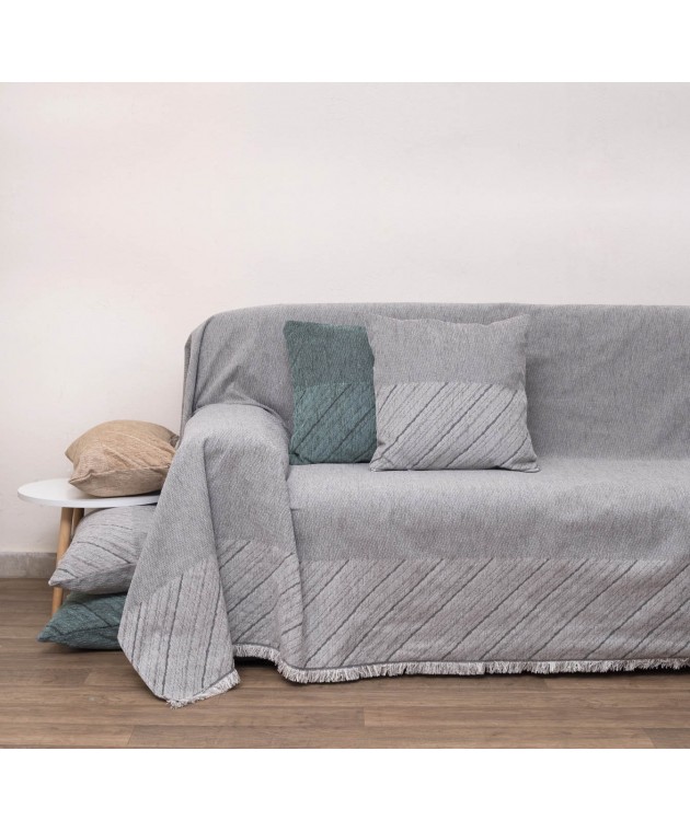 Ζεύγος Μαξιλαροθήκες Διακοσμητικές 42x42 1455 Grey 