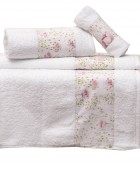 Σετ 2 Πετσέτες 50x100, 70x140 3002 White σε Απλή Συσκευασία Σετ πετσέτες Mπάνιου