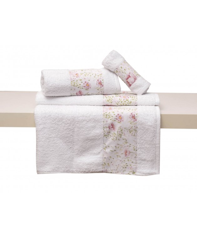 Σετ 3 Πετσέτες 30x50, 50x100, 70x140 3002 White σε Απλή Συσκευασία Σετ πετσέτες Mπάνιου
