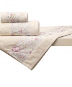 Σετ 3 Πετσέτες 30x50, 50x100, 70x140 3002 Ivory σε Απλή Συσκευασία Σετ πετσέτες Mπάνιου