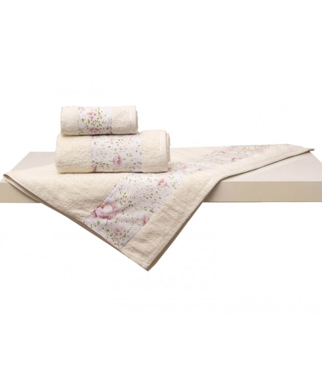 Σετ 3 Πετσέτες 30x50, 50x100, 70x140 3002 Ivory σε Απλή Συσκευασία Σετ πετσέτες Mπάνιου