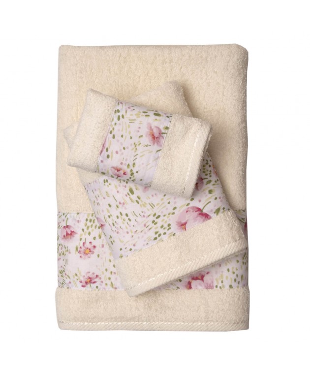 Σετ 3 Πετσέτες 30x50, 50x100, 70x140 3002 Ivory σε Απλή Συσκευασία Σετ πετσέτες Mπάνιου