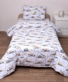 Σετ Κουβερτώριο Μονό 160x240 Τρακ Παιδικά Κουβερλί