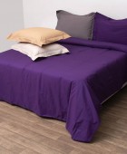 Σετ Κουβερτώριο Υπέρδιπλο 220x240 Superb Percale Δαμασκηνί Κουβερλί Υπέρδιπλα