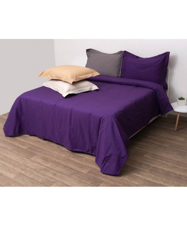 Σετ Κουβερτώριο Υπέρδιπλο 220x240 Superb Percale Δαμασκηνί Κουβερλί Υπέρδιπλα
