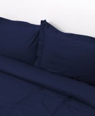 Σετ Κουβερτώριο Υπέρδιπλο 220x240 Superb Percale Σκούρο Μπλε Κουβερλί Υπέρδιπλα