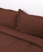 Σετ Πάπλωμα Υπέρδιπλο 220x240 Superb Percale Σοκολά Παπλώματα Υπέρδιπλα