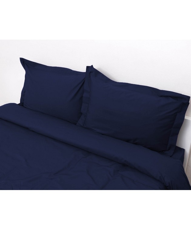 Σετ Πάπλωμα Υπέρδιπλο 220x240 Superb Percale Σκούρο Μπλε Παπλώματα Υπέρδιπλα