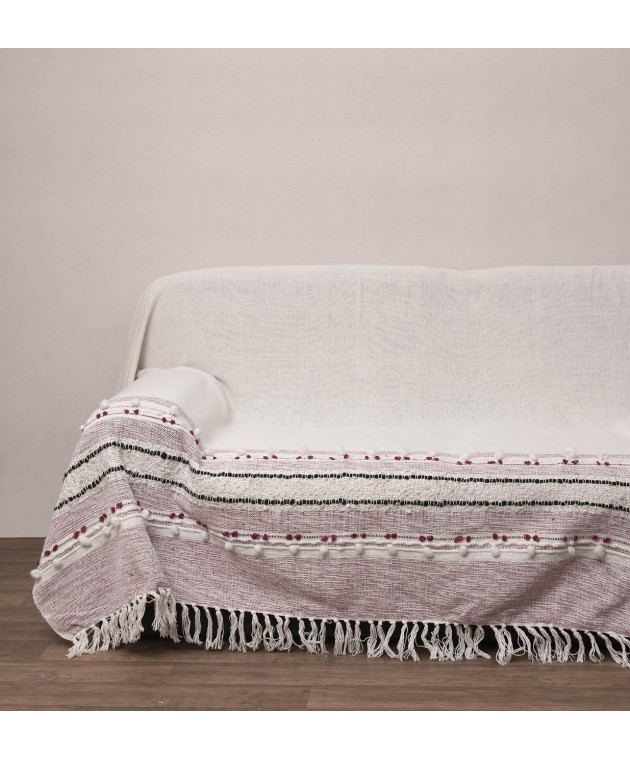 Σετ 3 Τεμ Ριχτάρια 170x170, 170x240, 170x280 2011 Μπορντώ Σαλόνι