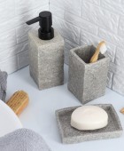 Ποτήρι Οδοντόβουρτσας Polyresin Γκρί MRShome