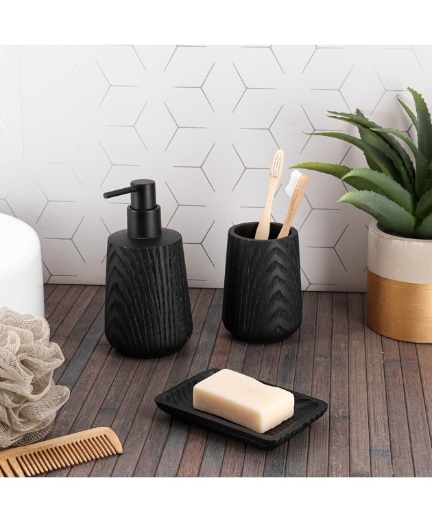 Δοχείο Κρεμοσάπουνου Polyresin Μαύρο MRShome