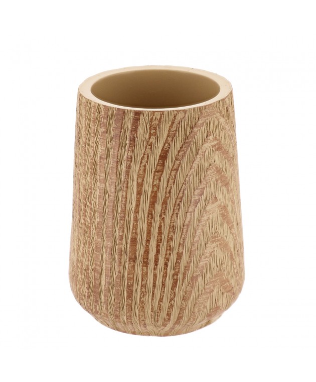 Ποτήρι Οδοντόβουρτσας Polyresin Μπεζ MRShome