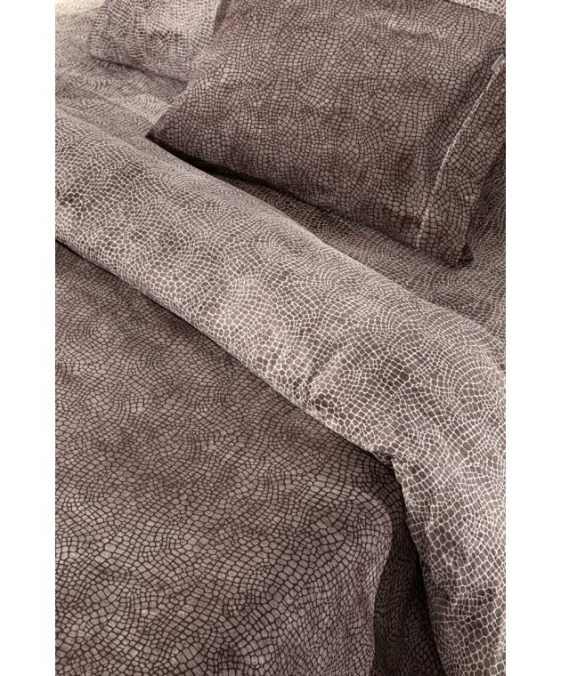 Σετ 3τμχ. Σεντόνια Safari Choco 180x265 Σεντόνια Ημίδιπλα