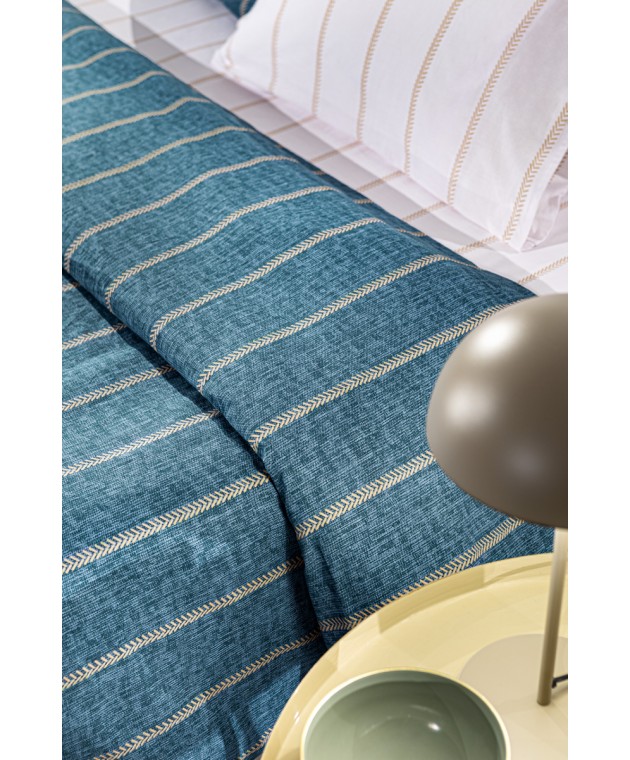 Σετ 3τμχ. Σεντόνια Beverly Denim 180x265 Σεντόνια Ημίδιπλα