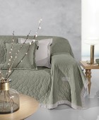 Ριχτάρι Avalon Cement 170Χ300 + Μαξιλαροθήκη 42Χ42+3 Τριθέσιου