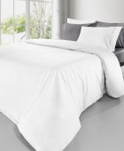 Παπλωματοθήκη Color Plus White 165X225 Παπλωματοθήκες Μονές Μονόχρωμες