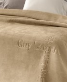 Κουβέρτα Logo Almond 220X240 Κουβέρτες Βελουτέ Υπέρδιπλες