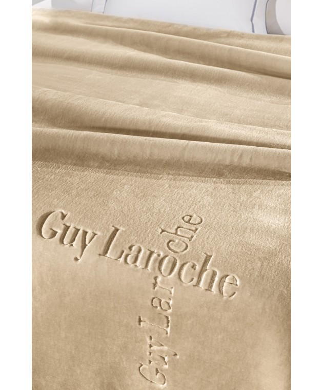 Κουβέρτα Logo Almond 220X240 Κουβέρτες Βελουτέ Υπέρδιπλες