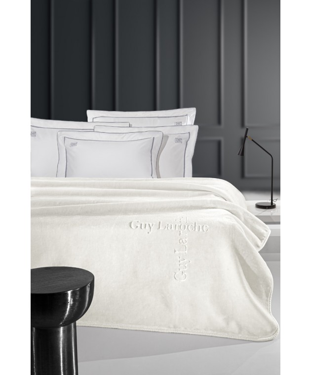 Κουβέρτα Logo Ivory 160X220 Κουβέρτες Βελουτέ Μονές
