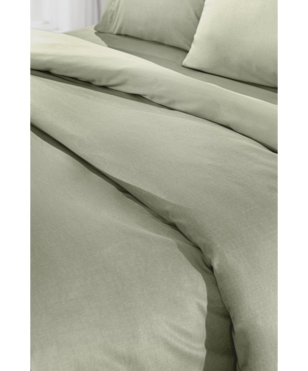 Παπλωματοθήκη Color Plus Khaki 255X245 Παπλωματοθήκες King Size Μονόχρωμες