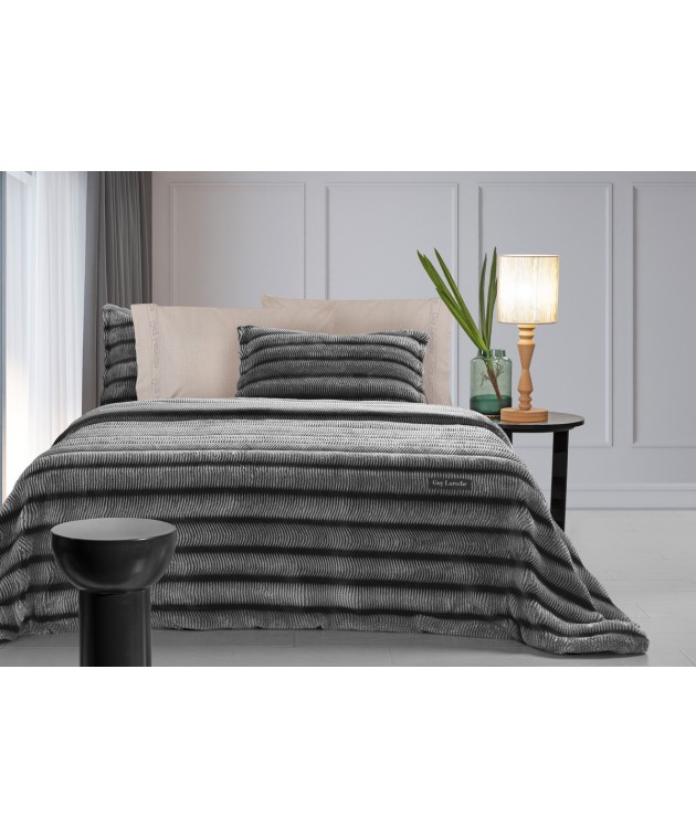 Κουβέρτα Galezze Black 260X240 Κουβέρτες Βελουτέ King Size