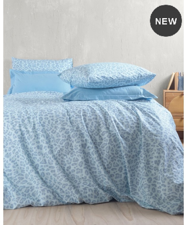 Σετ πάπλωμα Υ/Δ (220Χ240) Nala Blue, Rythmos Home Παπλώματα Υπέρδιπλα