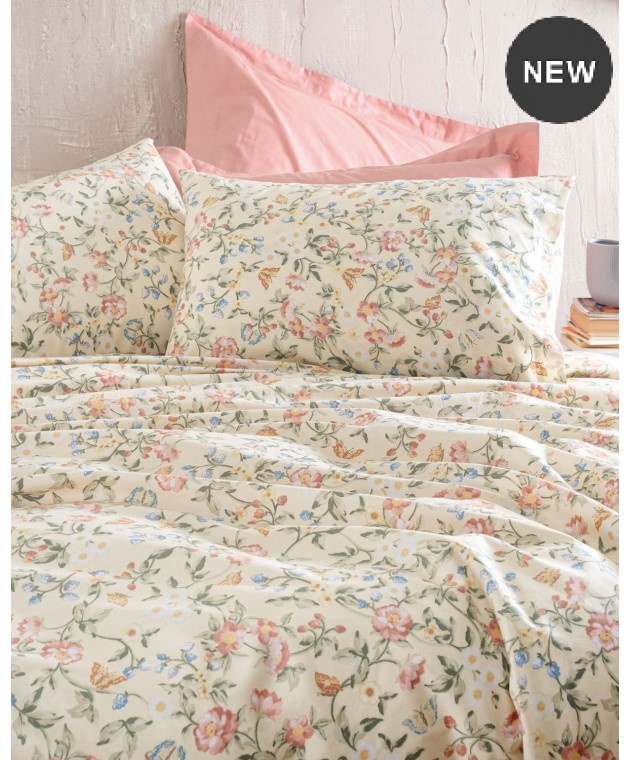 Σετ παπλωματοθήκη Υ/Δ (220Χ250) Betty, Rythmos Home Παπλωματοθήκες Υπέρδιπλες