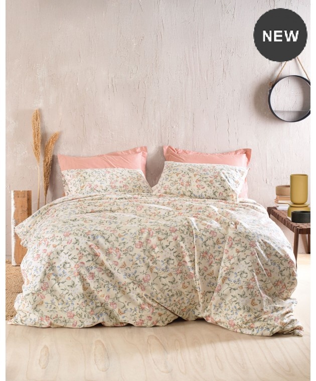 Σετ παπλωματοθήκη Υ/Δ (220Χ250) Betty, Rythmos Home Παπλωματοθήκες Υπέρδιπλες