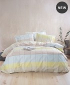 Σετ σεντόνια king size (260Χ280) Colette Yellow/Blue, Rythmos Home Σεντόνια King Size