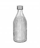 HOMELY ΜΠΟΥΚΑΛΙ ΓΥΑΛΙΝΟ 1000ml ΜΕ ΑΝΟΞΕΙΔΩΤΟ ΚΑΠΑΚΙ Μπουκάλια Νερού