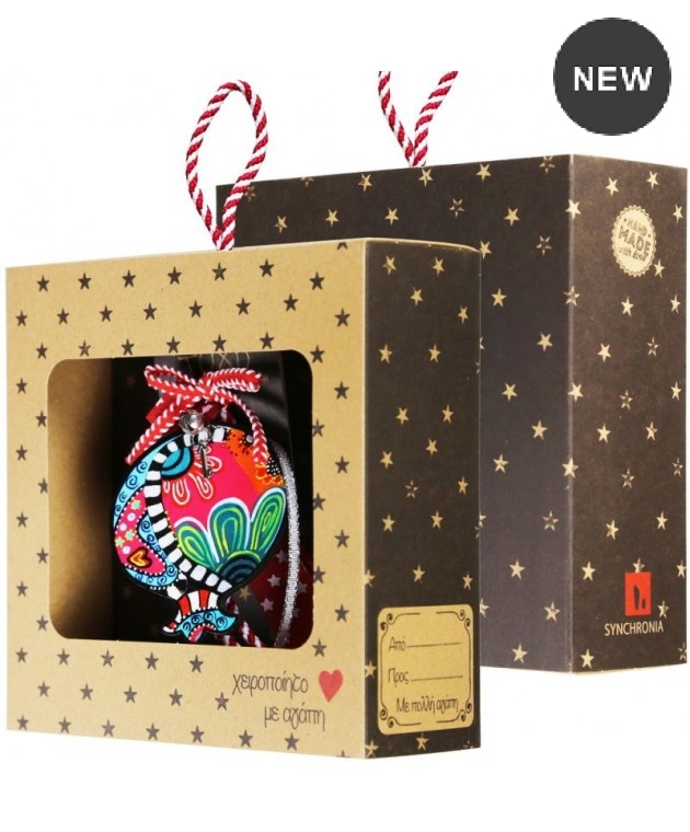 Γούρι Στολίδι τύχης-Ρόδι Λουλούδι LU24011F 7-8 εκ. Χριστουγεννιάτικα  Δώρα