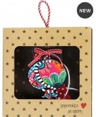 Γούρι Στολίδι τύχης-Ρόδι Λουλούδι LU24011F 7-8 εκ. Χριστουγεννιάτικα  Δώρα