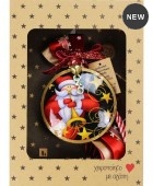 Γούρι Αγ.Βασίλης-με τρομπέτα 30x19εκ. από μέταλλο  LU23042B  30x19x5.5 εκ. Χριστουγεννιάτικα  Δώρα