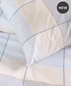 Σετ σεντόνια king size (260Χ280) Colette Grey/Blue, Rythmos Home Σεντόνια King Size