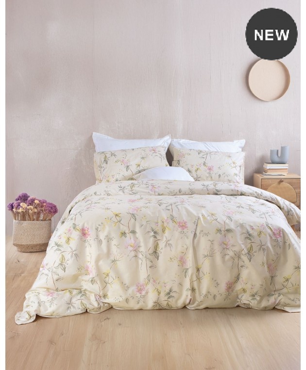 Σετ σεντόνια Υ/Δ με λάστιχο (165Χ205+25) Benetita Beige, Rythmos Home Σεντόνια Υπέρδιπλα