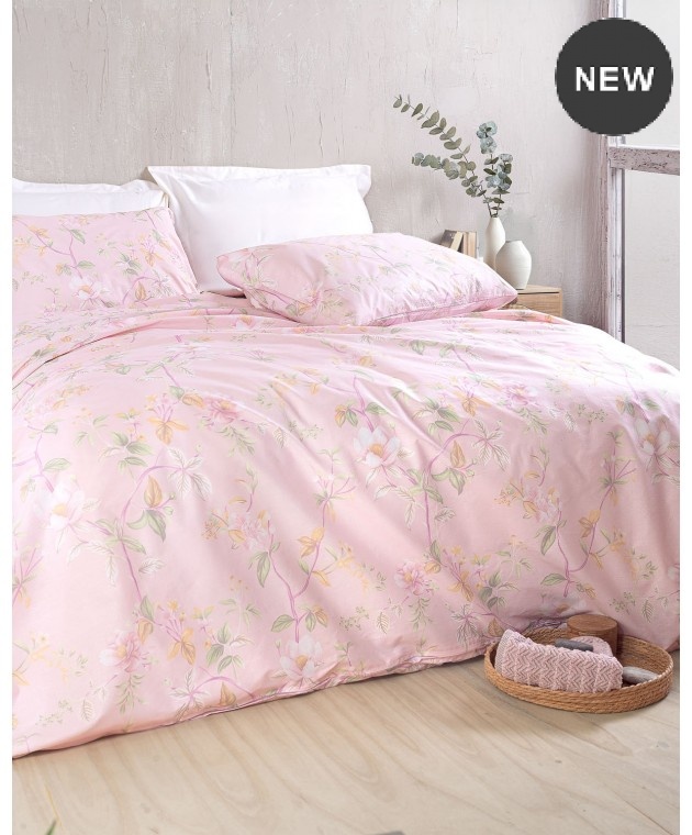 Σετ σεντόνια μονά (160Χ260) Benetita Pink, Rythmos Home Σεντόνια Μονά