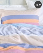 Σετ σεντόνια φανελένια Υ/Δ (230Χ260) Jesse Blue, Rythmos Home Σεντόνια Φανελένια Υπέρδιπλα
