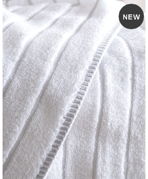 Σετ πετσέτες μπάνιου 3 τεμ. (Σε κουτί) Pyramid White, Rythmos Home Σετ πετσέτες Mπάνιου