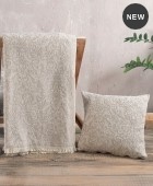 Διακοσμητική μαξιλαροθήκη (40Χ40) Bianco Ecru, Rythmos Home Μαξιλαροθήκες