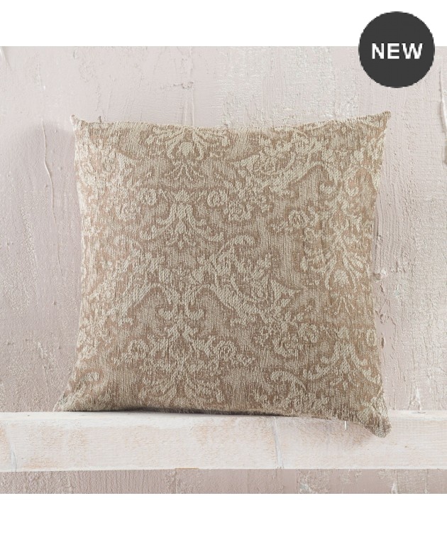 Διακοσμητική μαξιλαροθήκη (40Χ40) Bianco Brown, Rythmos Home Μαξιλαροθήκες