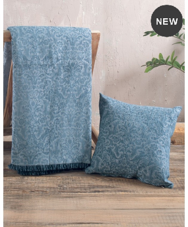 Ριχτάρι πολυθρόνας (160Χ180) Bianco Blue, Rythmos Home Πολυθρόνας