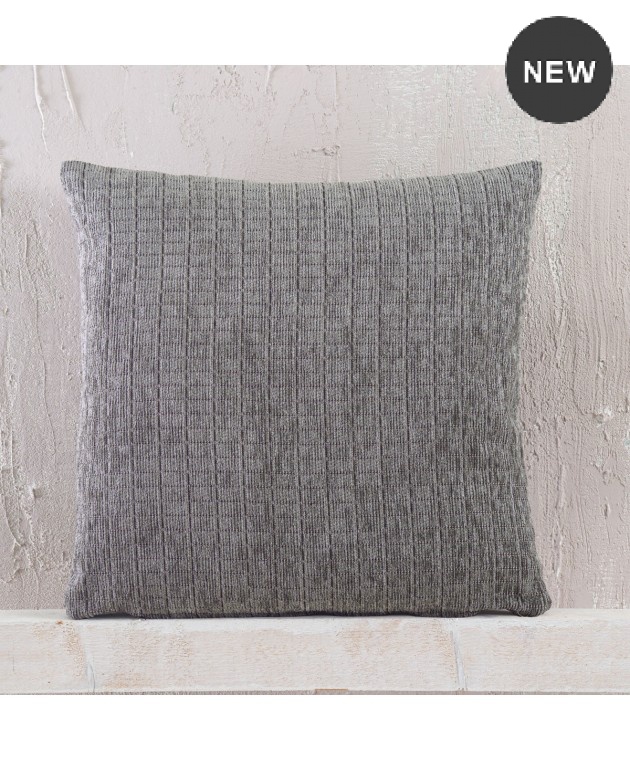 Διακοσμητική μαξιλαροθήκη (40Χ40) Corvet Grey, Rythmos Home Μαξιλαροθήκες