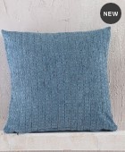 Διακοσμητική μαξιλαροθήκη (40Χ40) Corvet Blue, Rythmos Home Μαξιλαροθήκες