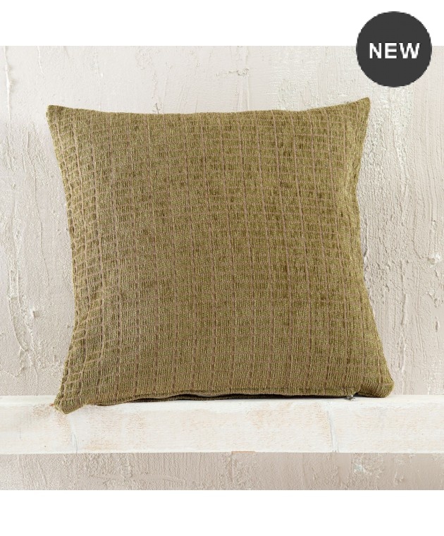 Διακοσμητική μαξιλαροθήκη (40Χ40) Corvet Olive, Rythmos Home Μαξιλαροθήκες