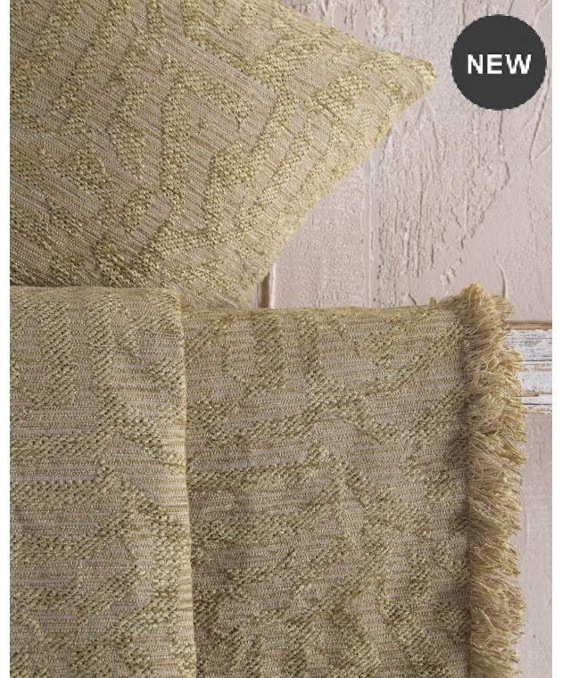 Ριχτάρι τριθέσιου (180Χ280) Melie Gold Olive, Rythmos Home Τριθέσιου
