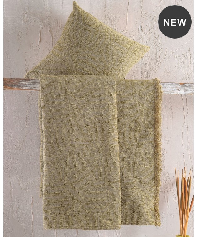 Ριχτάρι τριθέσιου (180Χ280) Melie Gold Olive, Rythmos Home Τριθέσιου