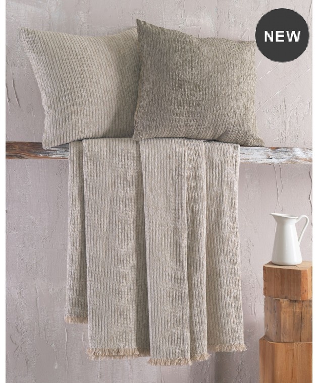 Διακοσμητική μαξιλαροθήκη (40Χ40) Hansel L.Beige, Rythmos Home Μαξιλαροθήκες