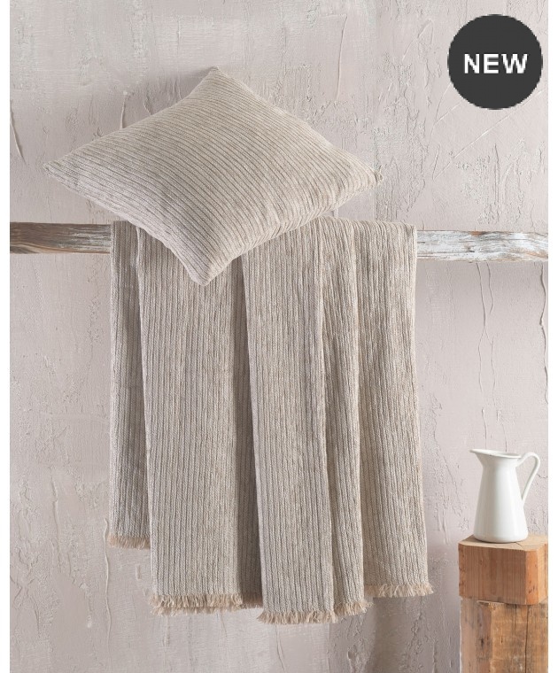 Ριχτάρι τριθέσιου (180Χ280) Hansel L.Beige, Rythmos Home Τριθέσιου