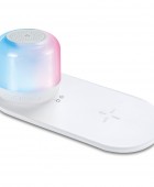 SMC 9007  ΠΟΡΤΑΤΙΦ ΑΣΥΡΜΑΤΟ - RGB - DIMMER - TOUCH - ΗΧΕΙΟ BLUETOOTH - ΦΟΡΤΙΣΤΗΣ ΚΙΝΗΤΟΥ**