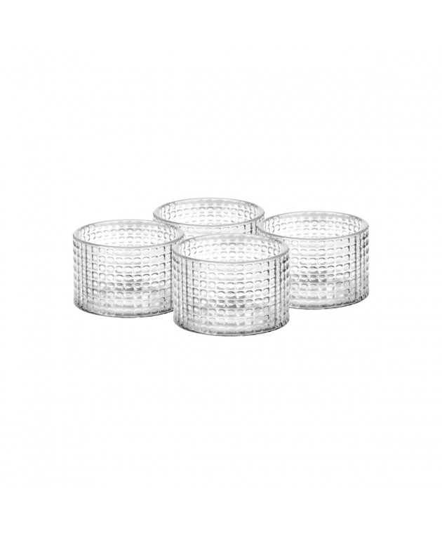 ESTIA ΚΡΙΚΟΙ ΠΕΤΣΕΤΑΣ ΓΥΑΛΙΝΟΙ 5x3cm ΣΕΤ 4ΤΕΜ. Gadgets Κουζίνας